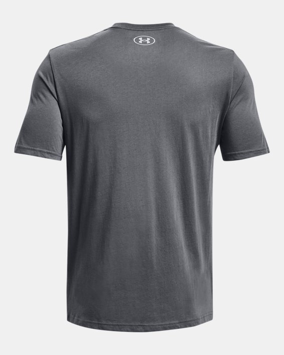 Men's UA Hoops Logo T-Shirt, Gray, pdpMainDesktop image number 5